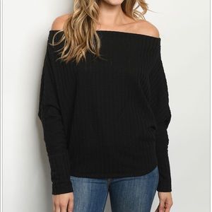 Sale! Black Off the Shoulder Top